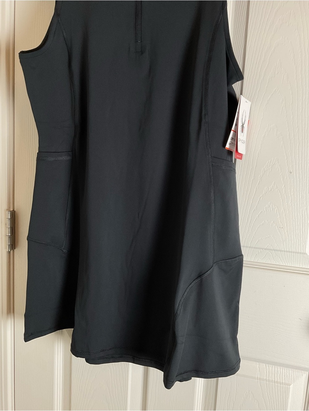 NWT Spyder Women’s Active Dress - Black Quarter-Zip Sleeveless - Size L - Picture 3 of 9